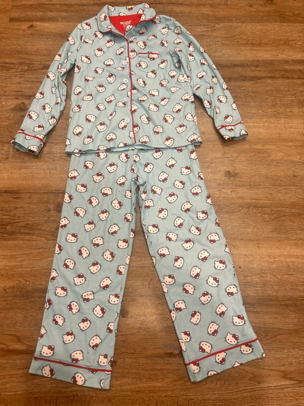 Hello Kitty & Friends Size 7-8 Kids Pajama Set